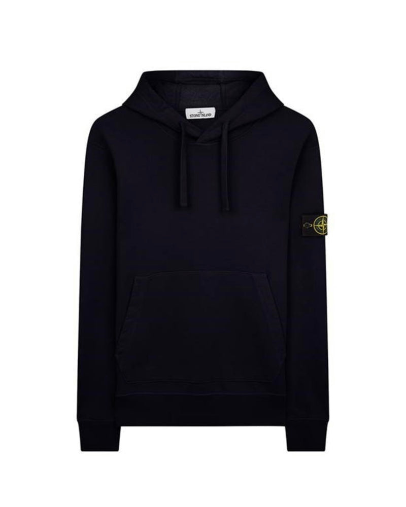 STONE ISLAND Basic Pullover Hoodie In Navy