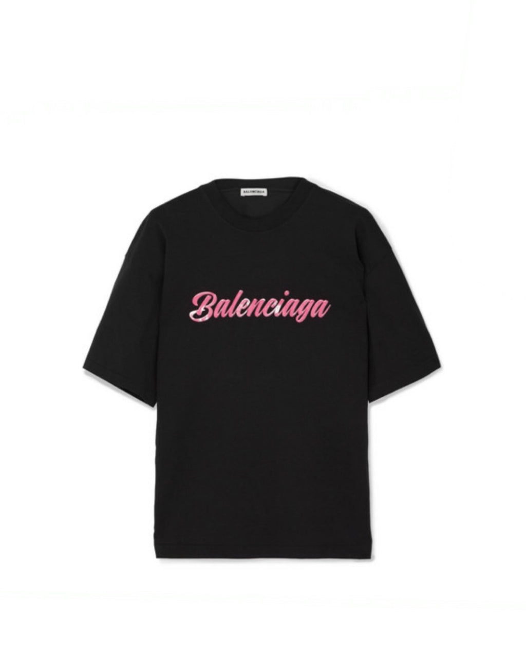 Balenciaga t sales shirt pink logo